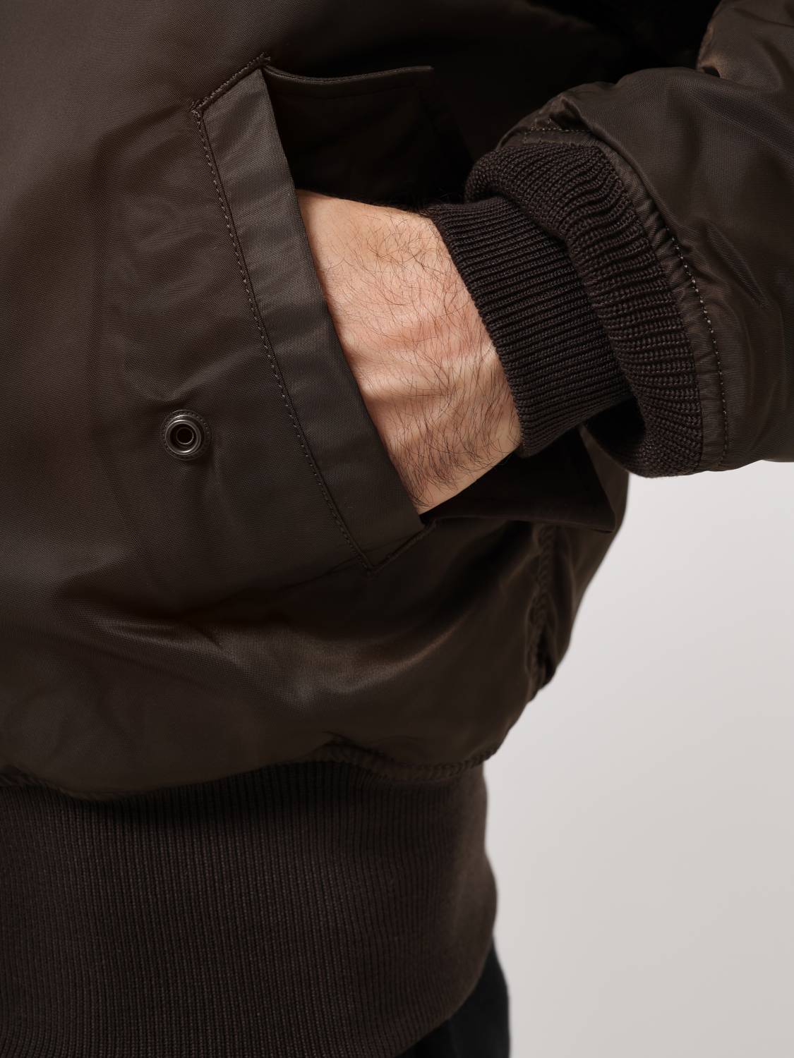 Куртка / Бомбер утепленный мужской ''MA-1'' (Espresso) Alpha Industries