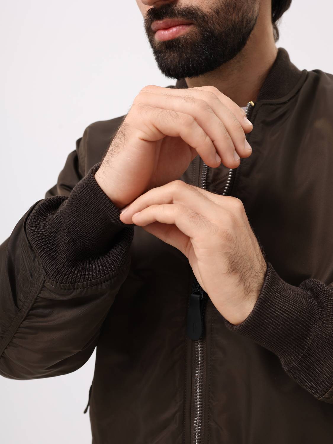 Куртка / Бомбер утепленный мужской ''MA-1'' (Espresso) Alpha Industries