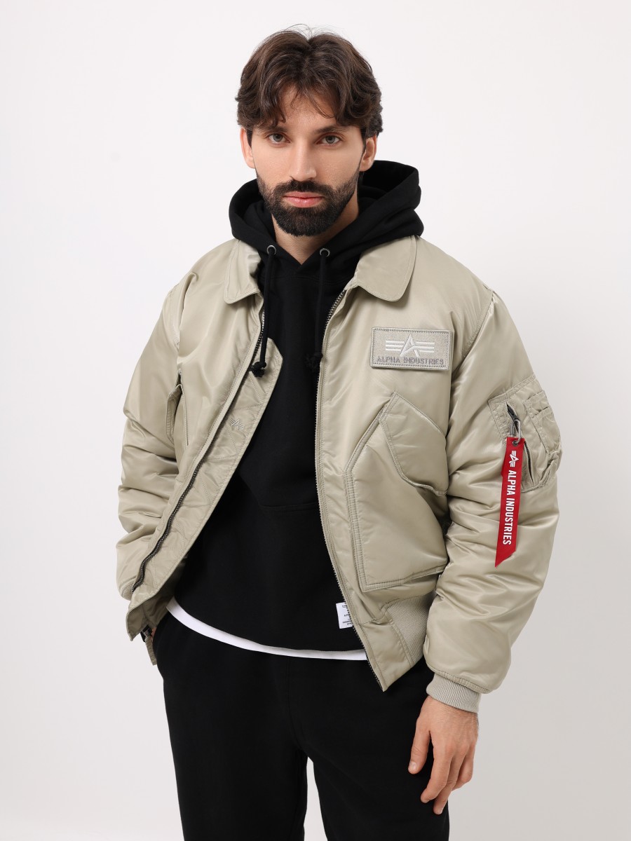 Куртка / Бомбер утепленный мужской "CWU 45/P" (Mineral) Alpha Industries