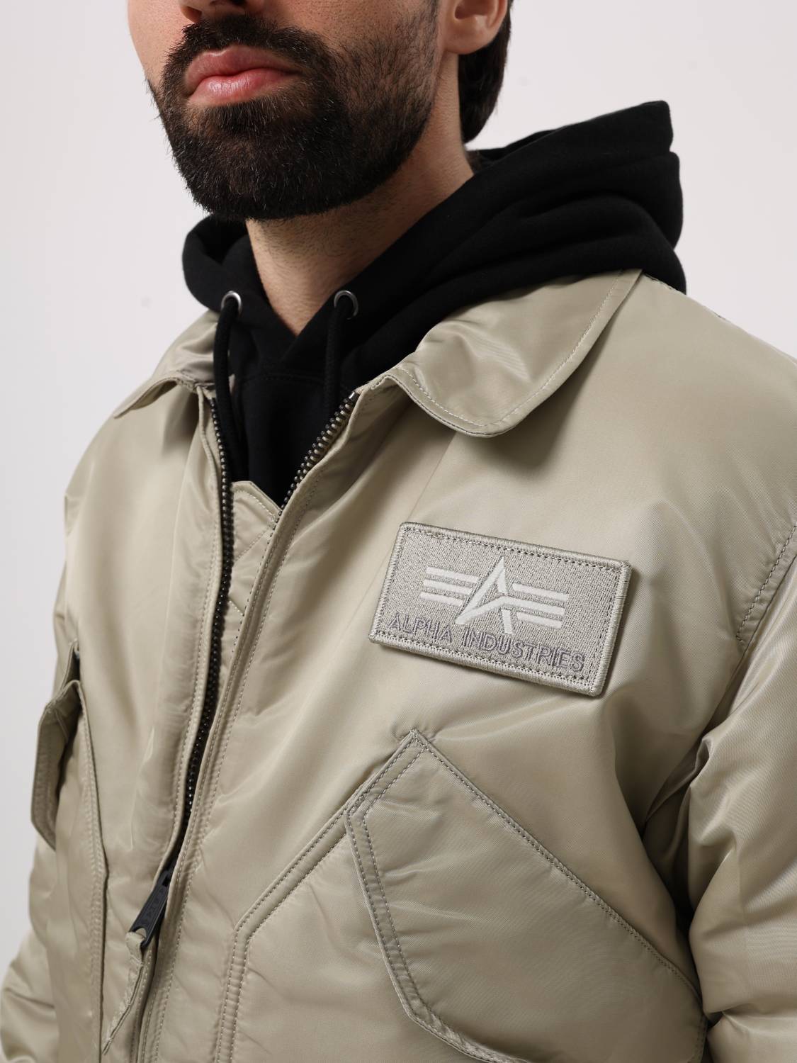 Куртка / Бомбер утепленный мужской "CWU 45/P" (Mineral) Alpha Industries