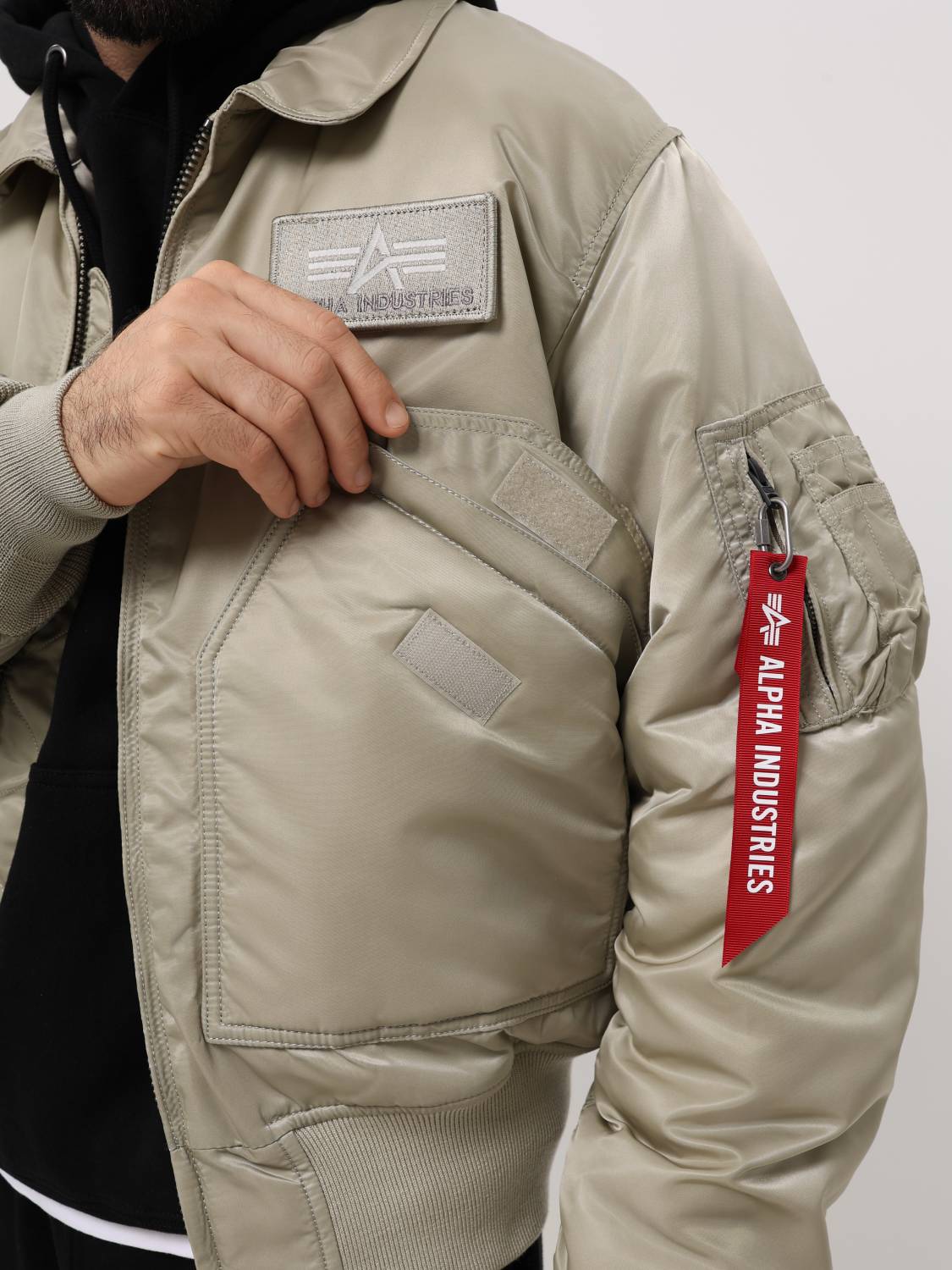 Куртка / Бомбер утепленный мужской "CWU 45/P" (Mineral) Alpha Industries