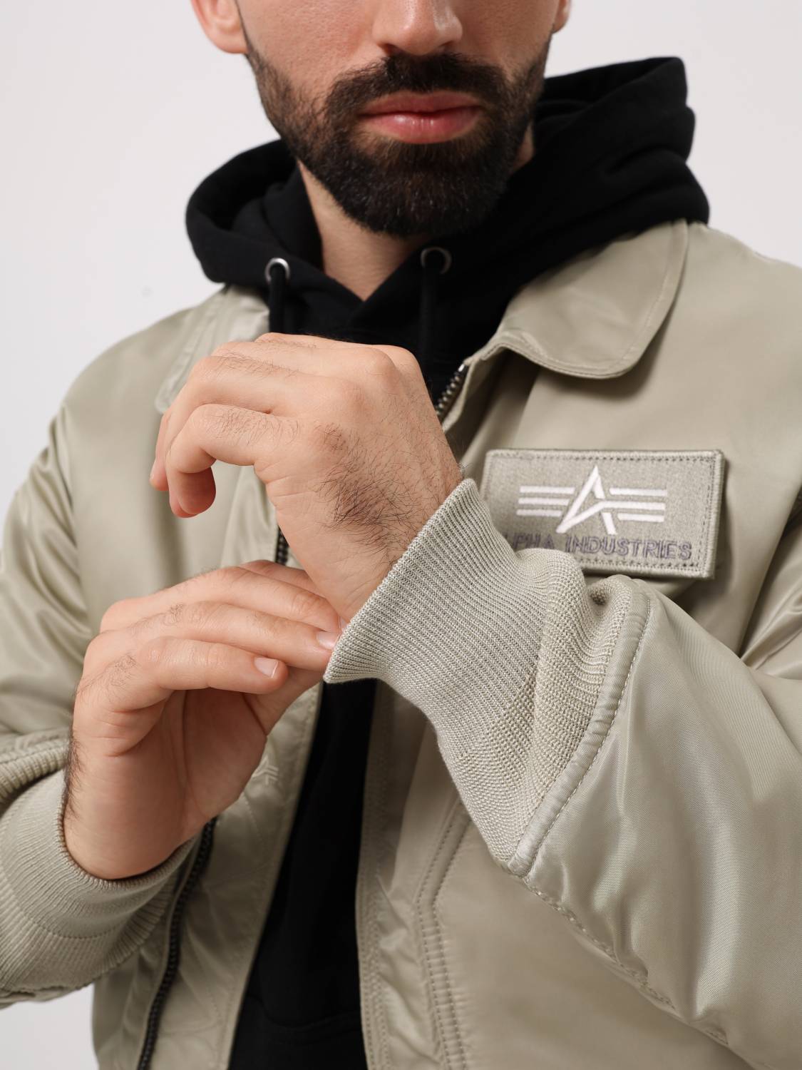 Куртка / Бомбер утепленный мужской "CWU 45/P" (Mineral) Alpha Industries