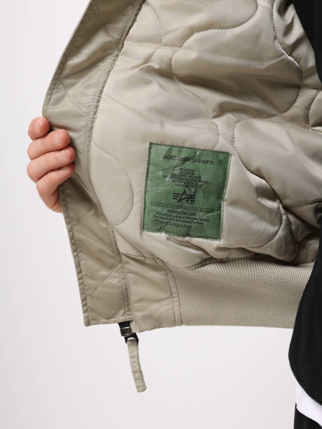 Куртка / Бомбер утепленный мужской "CWU 45/P" (Mineral) Alpha Industries