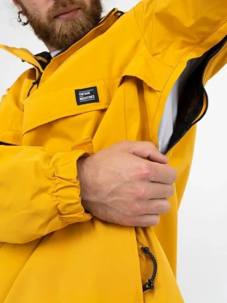 Куртка / Анорак / Ветровка мужская "Shooter" (Yellow) Vintage Industries Куртка / Анорак / Ветровка мужская "Shooter" (Yellow) Vintage Industries