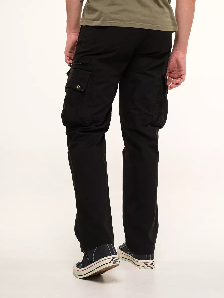 Брюки карго мужские "Rico'' (Black) Vintage Industries