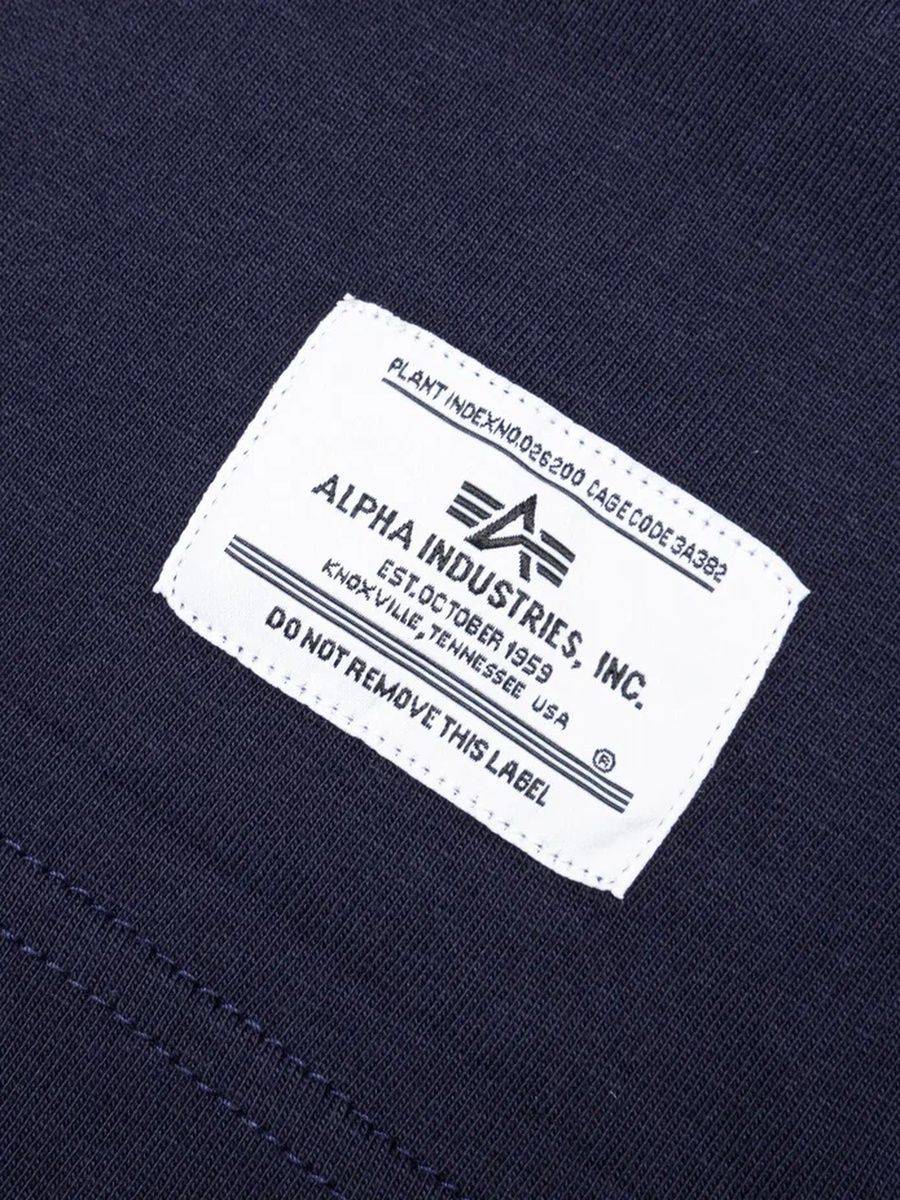 Футболка "NASA Worm Logo" (Replica Blue) Alpha Industries