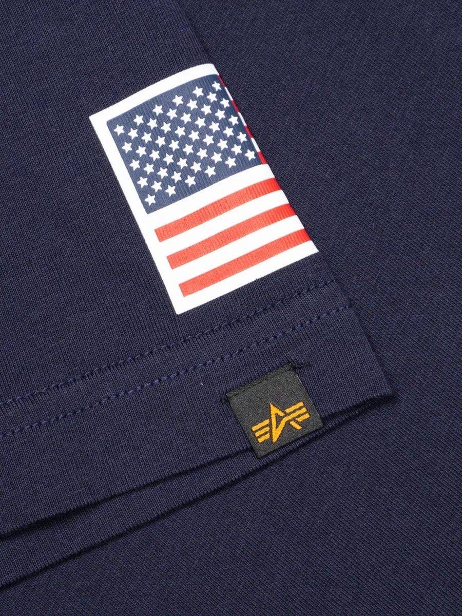 Футболка "NASA Worm Logo" (Replica Blue) Alpha Industries