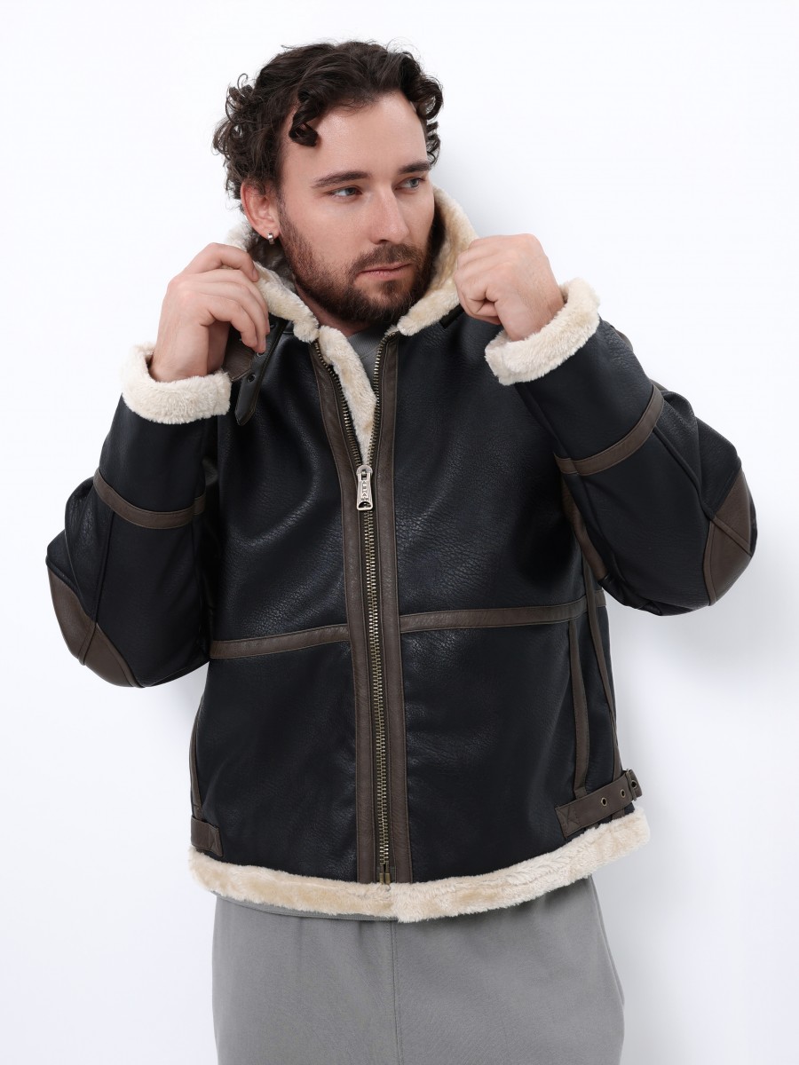 Куртка / Бомбер теплый мужской ''B-3 MOD'' (Espresso) Alpha Industries