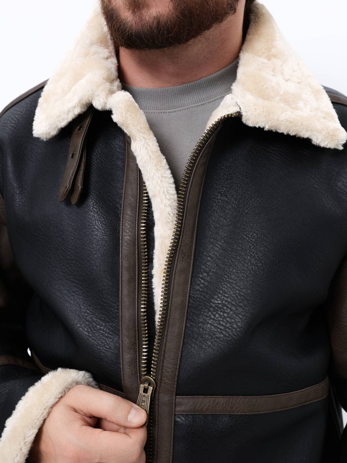 Куртка / Бомбер теплый мужской ''B-3 MOD'' (Espresso) Alpha Industries