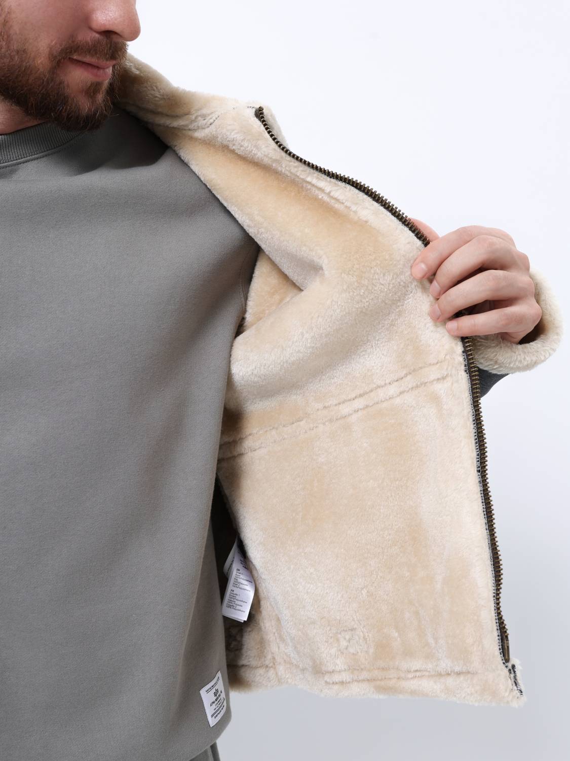 Куртка / Бомбер теплый мужской ''B-3 MOD'' (Espresso) Alpha Industries