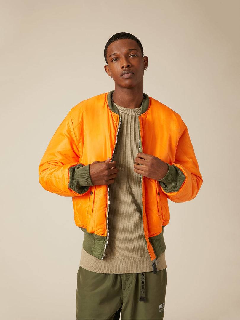 Куртка / Бомбер утепленный мужской "MA-1" (Sage) Alpha Industries