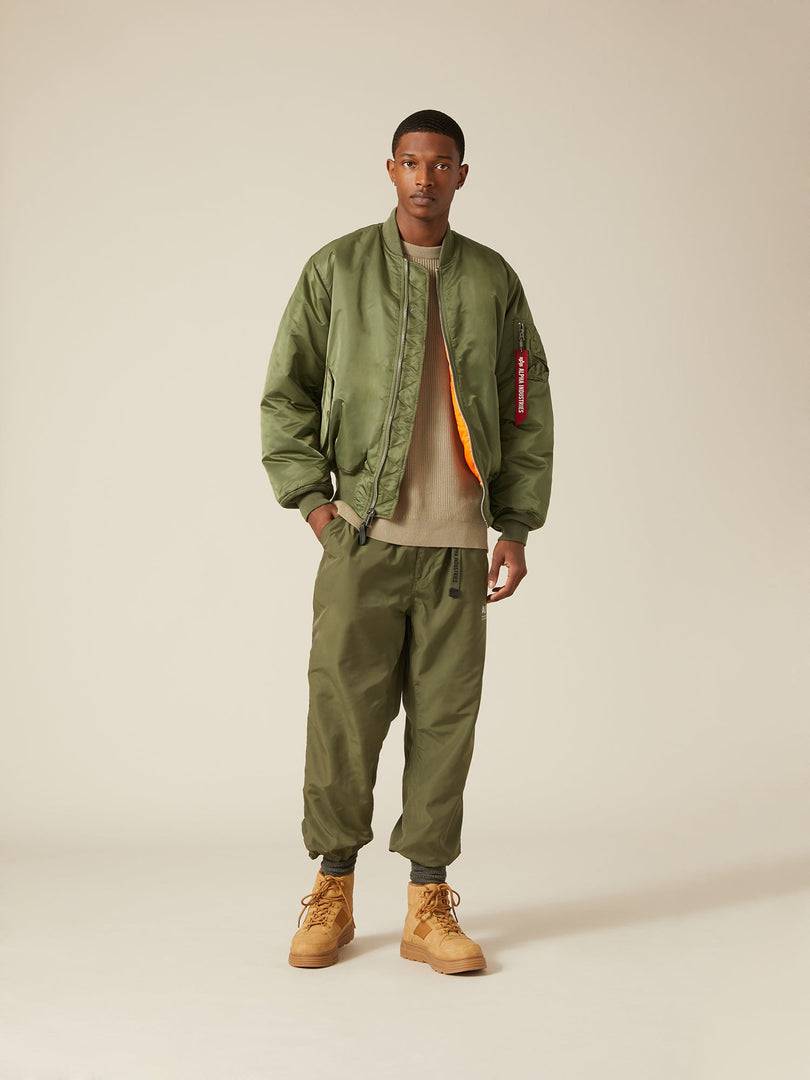 Куртка / Бомбер утепленный мужской "MA-1" (Sage) Alpha Industries