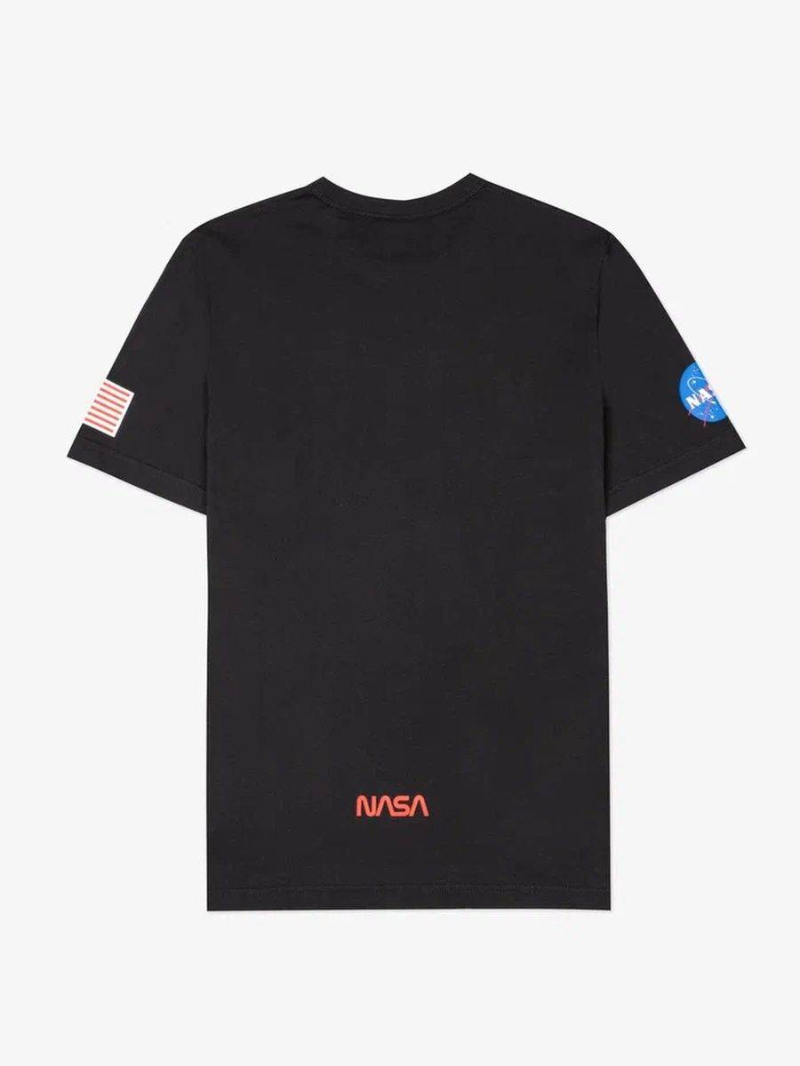 Футболка "NASA Worm Logo" (Black) Alpha Industries