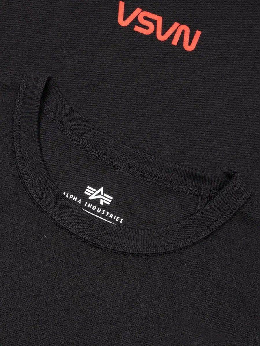 Футболка "NASA Worm Logo" (Black) Alpha Industries