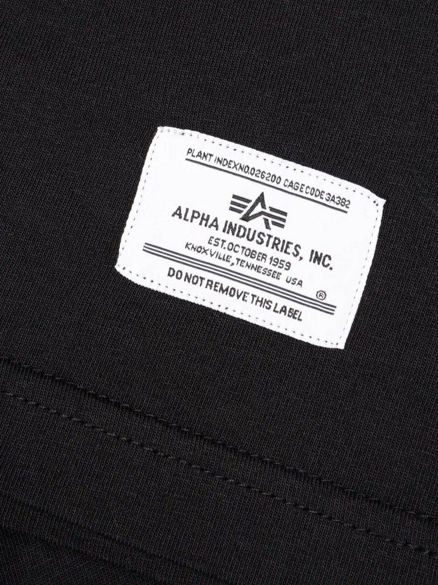 Футболка "NASA Worm Logo" (Black) Alpha Industries