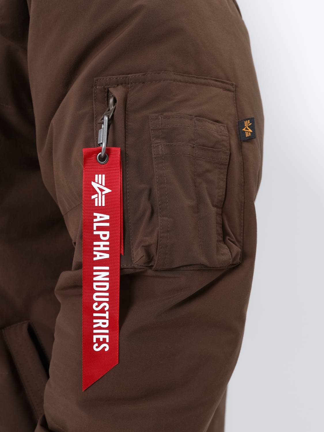 Пуховик / Парка теплая мужская "Puffer Parka" (Espresso) Alpha Industries