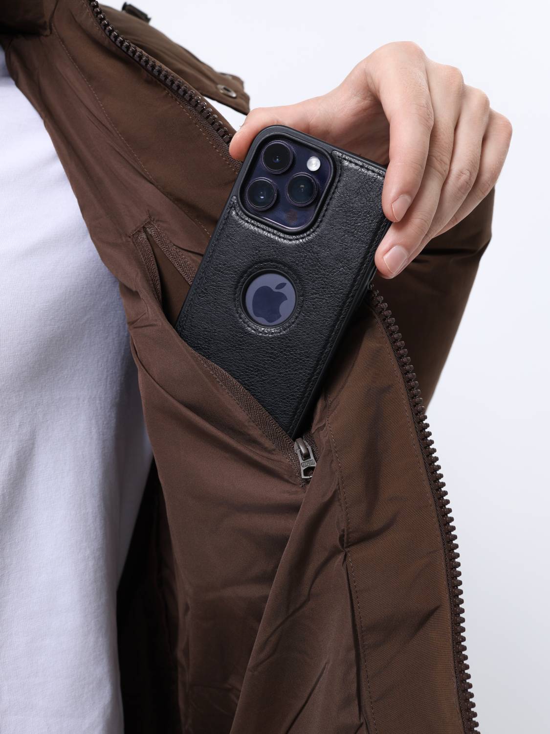 Пуховик / Парка теплая мужская "Puffer Parka" (Espresso) Alpha Industries