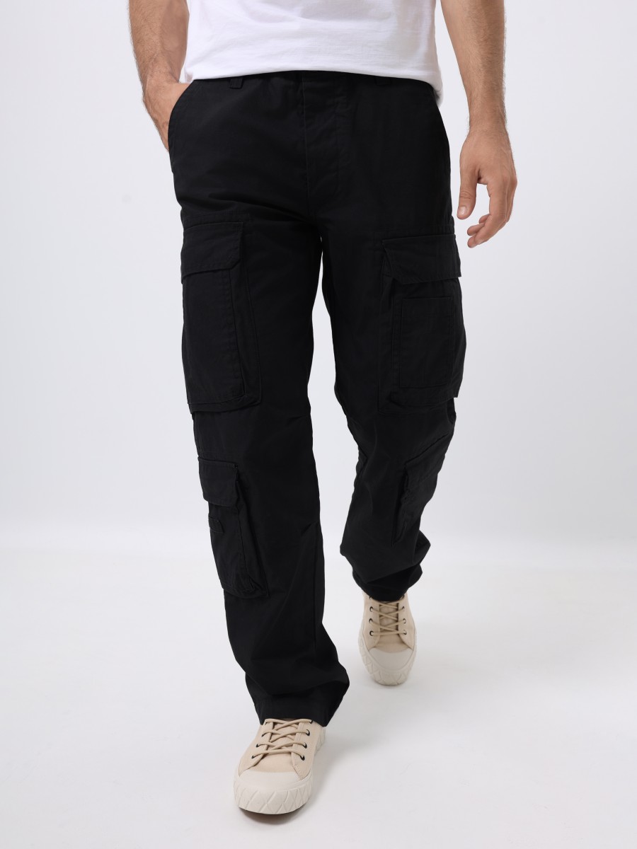 Брюки карго мужские "Pack'' (Black) Vintage Industries