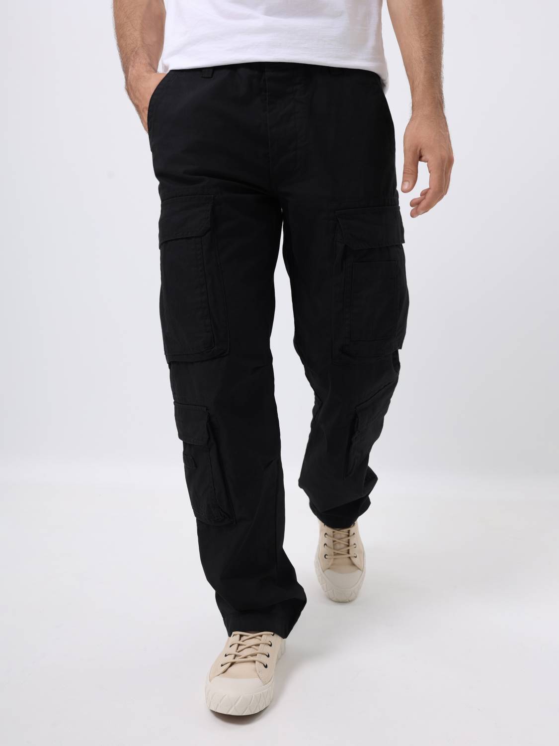 Брюки карго мужские "Pack'' (Black) Vintage Industries