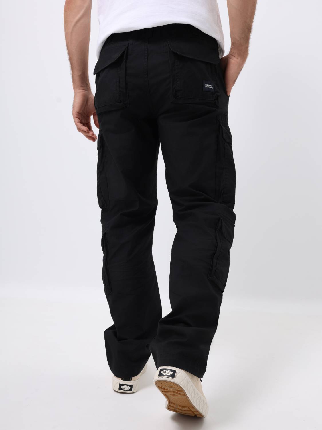 Брюки карго мужские "Pack'' (Black) Vintage Industries