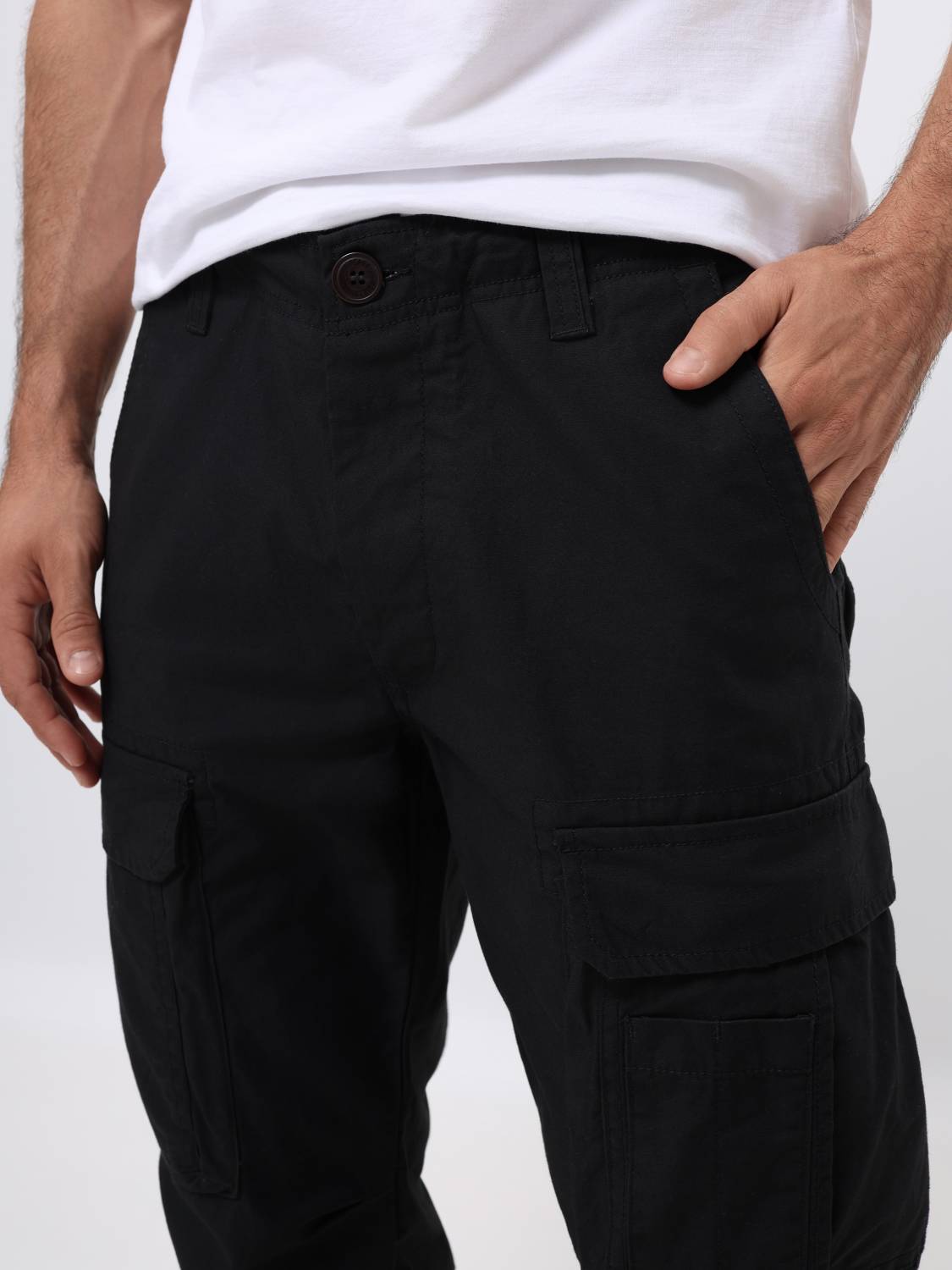 Брюки карго мужские "Pack'' (Black) Vintage Industries