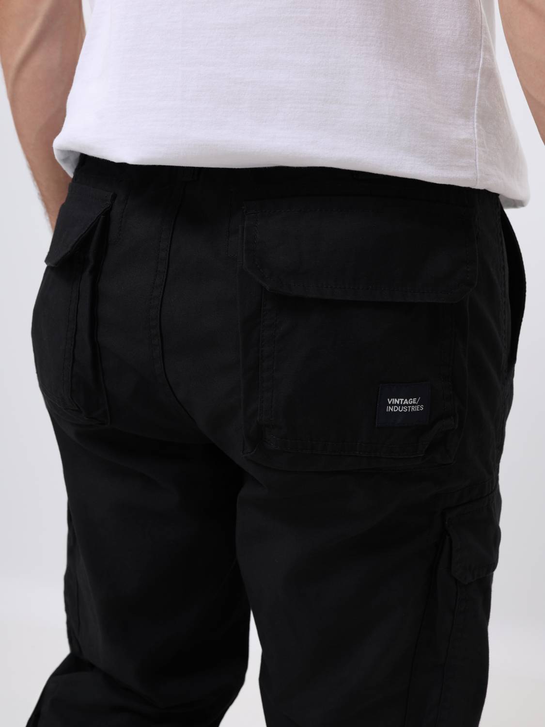Брюки карго мужские "Pack'' (Black) Vintage Industries