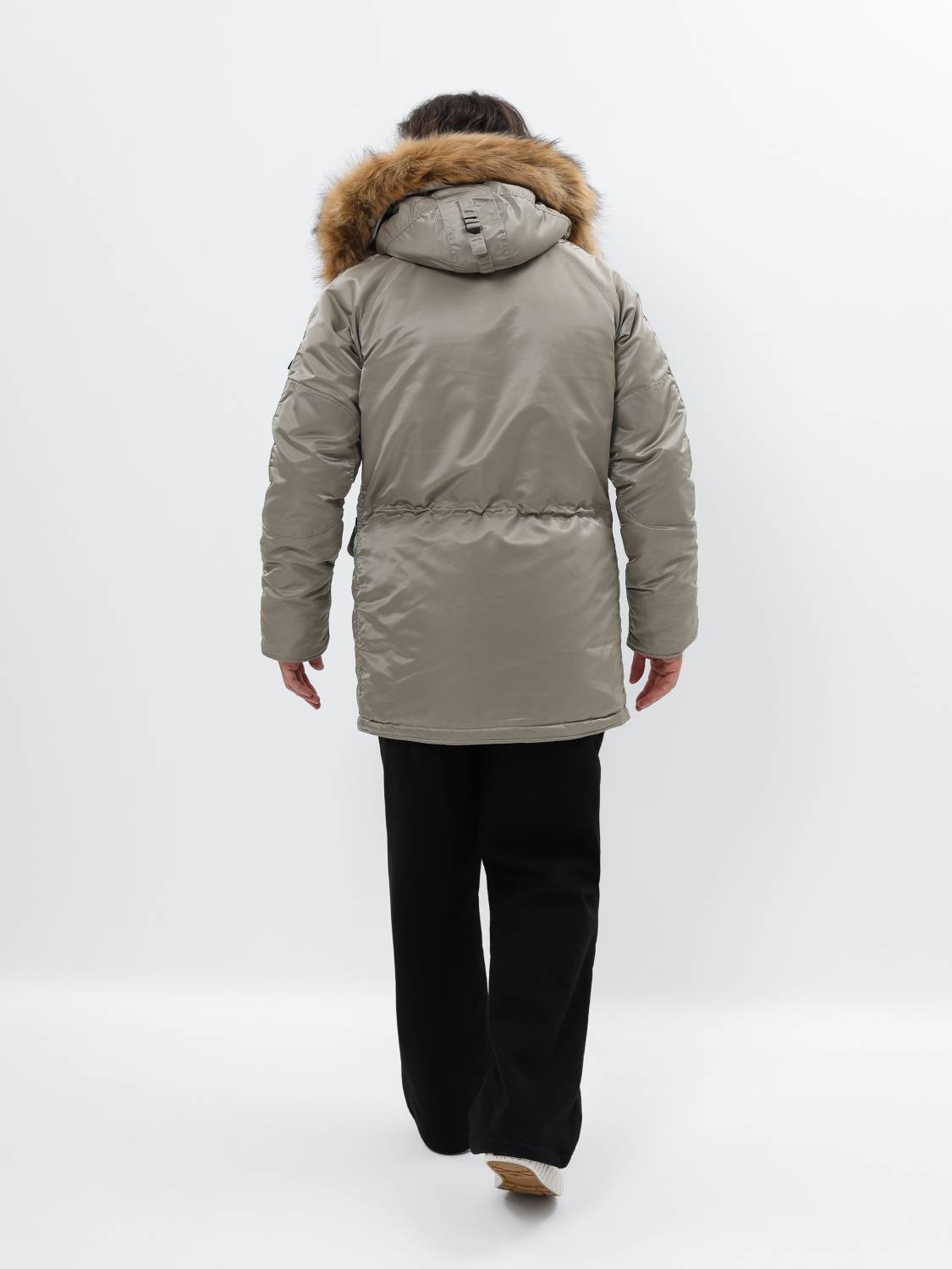 Куртка / Парка теплая мужская "Slim Fit N-3B" (Dark Khaki) Alpha Industries