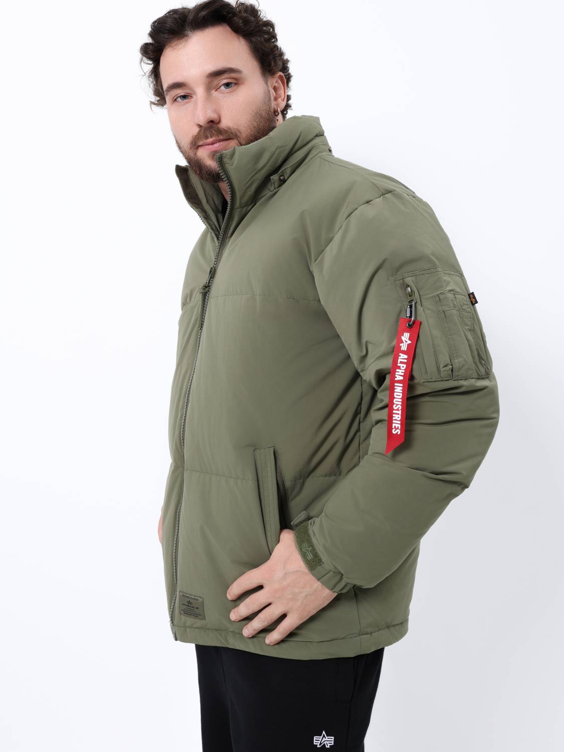 Пуховик / Парка теплая мужская "Puffer Parka" (OG-107 Green) Alpha Industries