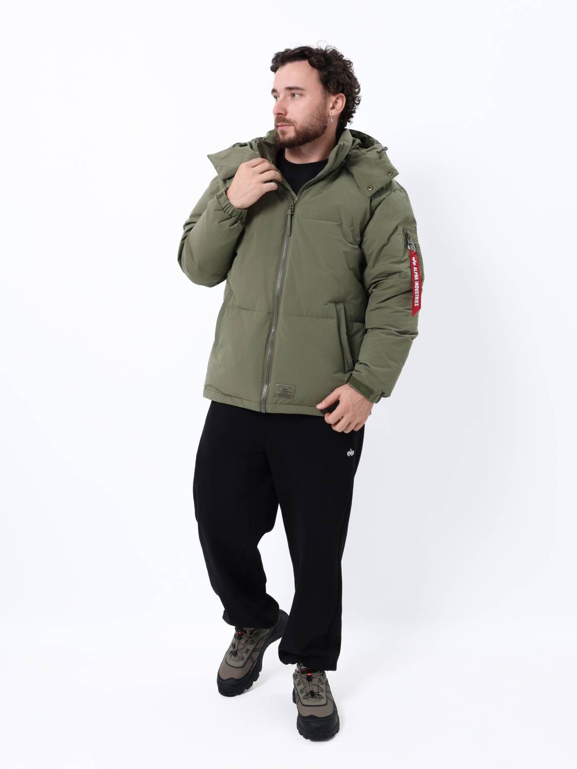Пуховик / Парка теплая мужская "Puffer Parka" (OG-107 Green) Alpha Industries