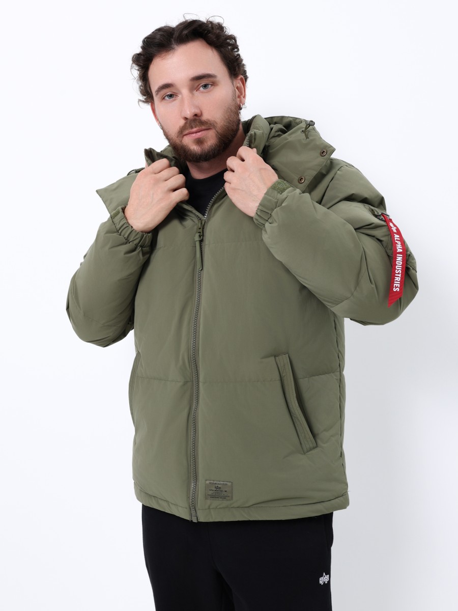 Пуховик / Парка теплая мужская "Puffer Parka" (OG-107 Green) Alpha Industries