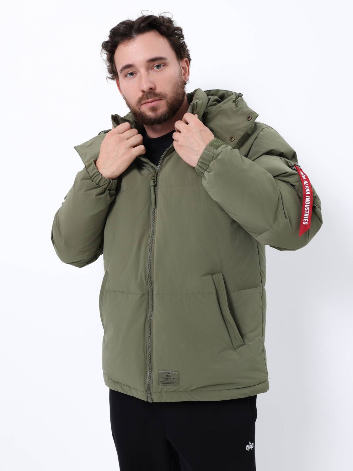Пуховик / Парка теплая мужская "Puffer Parka" (OG-107 Green) Alpha Industries