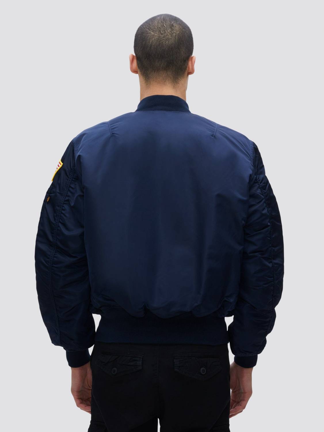 Куртка / Бомбер утепленный мужской ''MA-1 NASA'' (Replica Blue) Alpha Industries