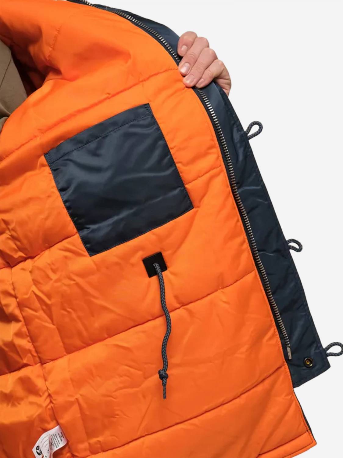 Куртка / Парка теплая мужская "Slim Fit N-3B" (Slate Blue) Alpha Industries