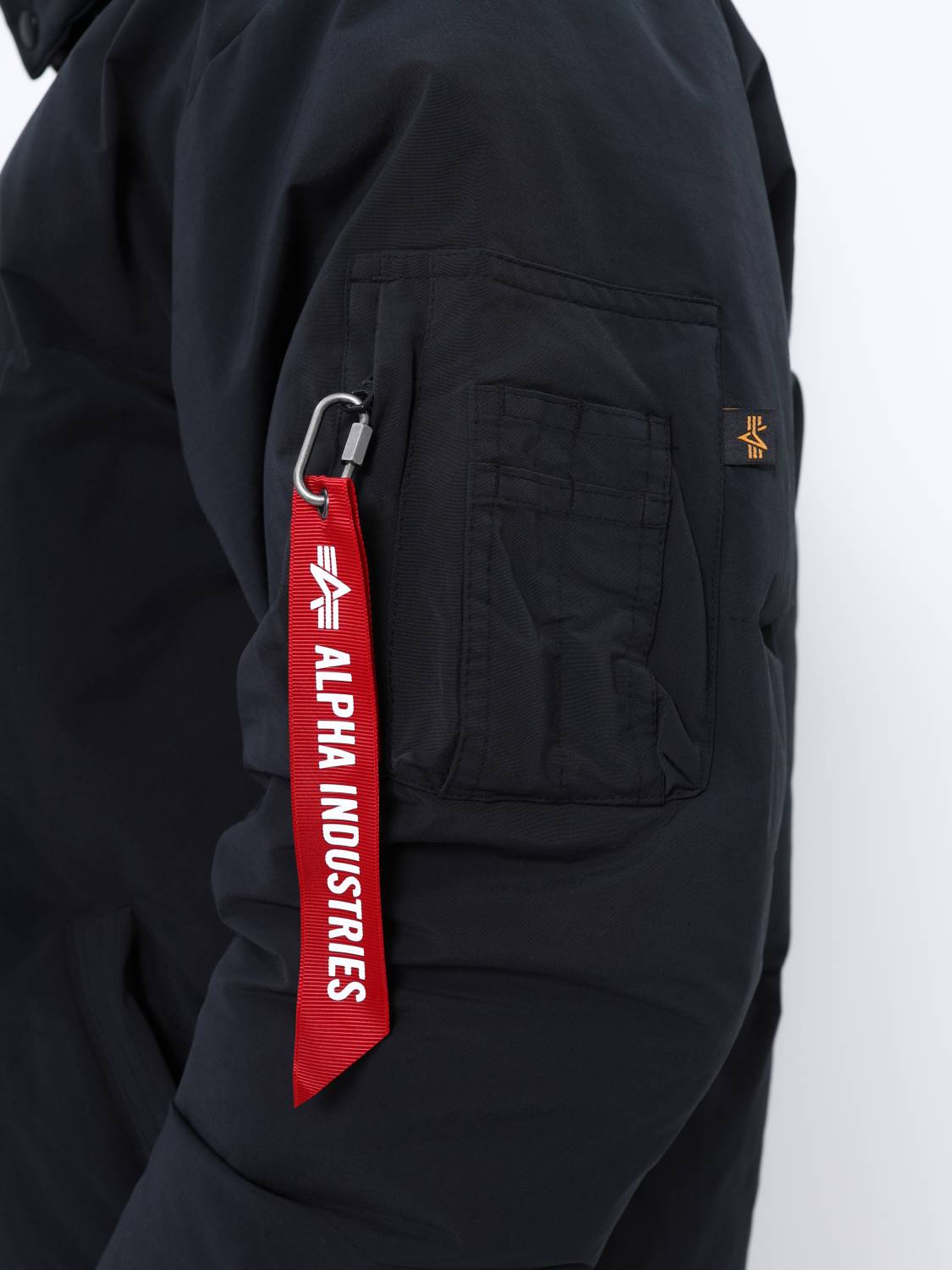 Пуховик / Парка теплая мужская "Puffer Parka" (Black) Alpha Industries