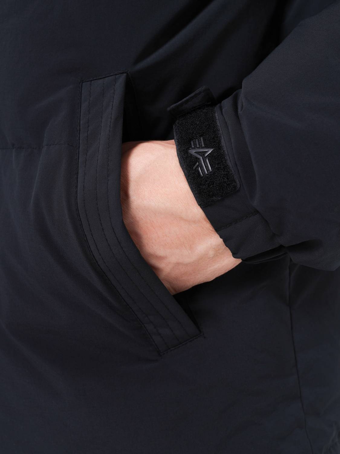 Пуховик / Парка теплая мужская "Puffer Parka" (Black) Alpha Industries