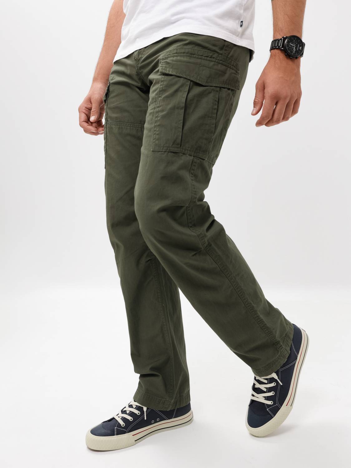 Брюки карго мужские "Lester'' (Olive) Vintage Industries
