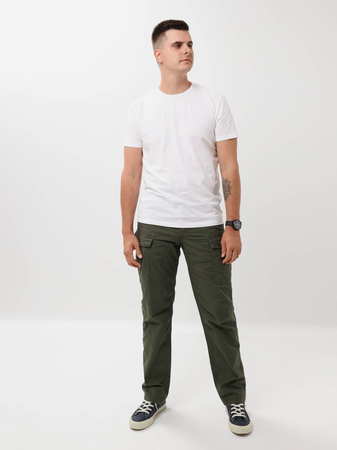 Брюки карго мужские "Lester'' (Olive) Vintage Industries