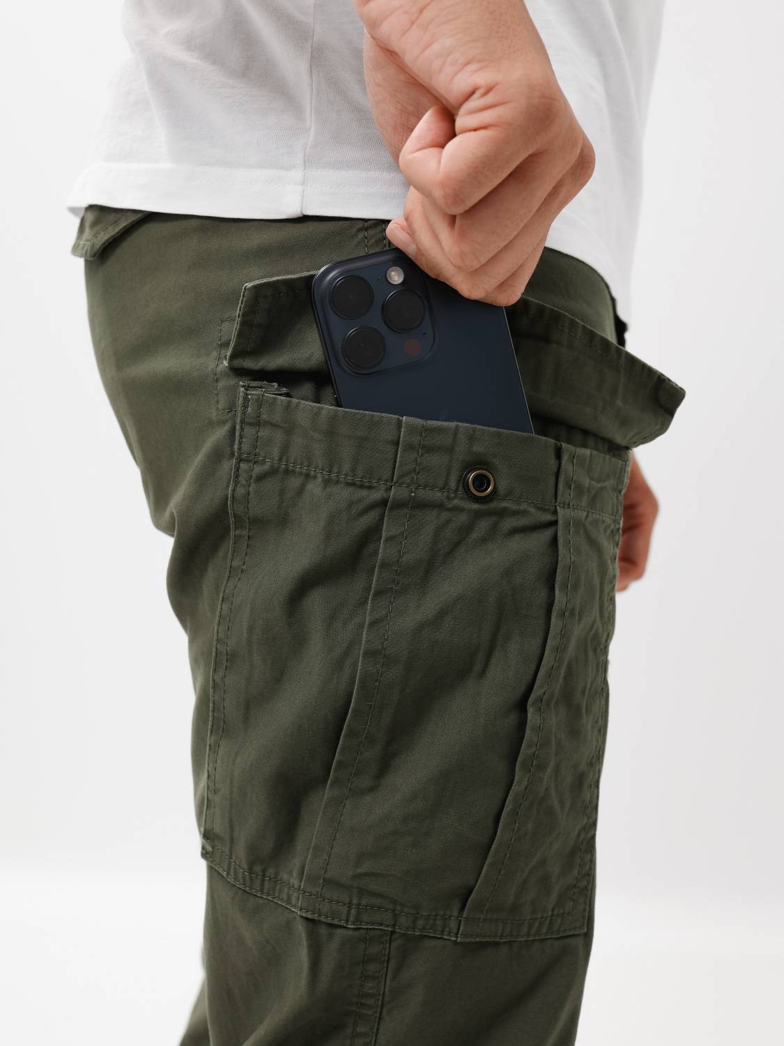 Брюки карго мужские "Lester'' (Olive) Vintage Industries