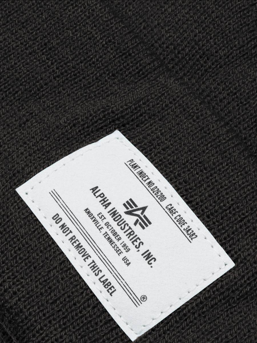 Шапка "Essential Beanie" (Dark Charcoal Heather) Alpha Industries