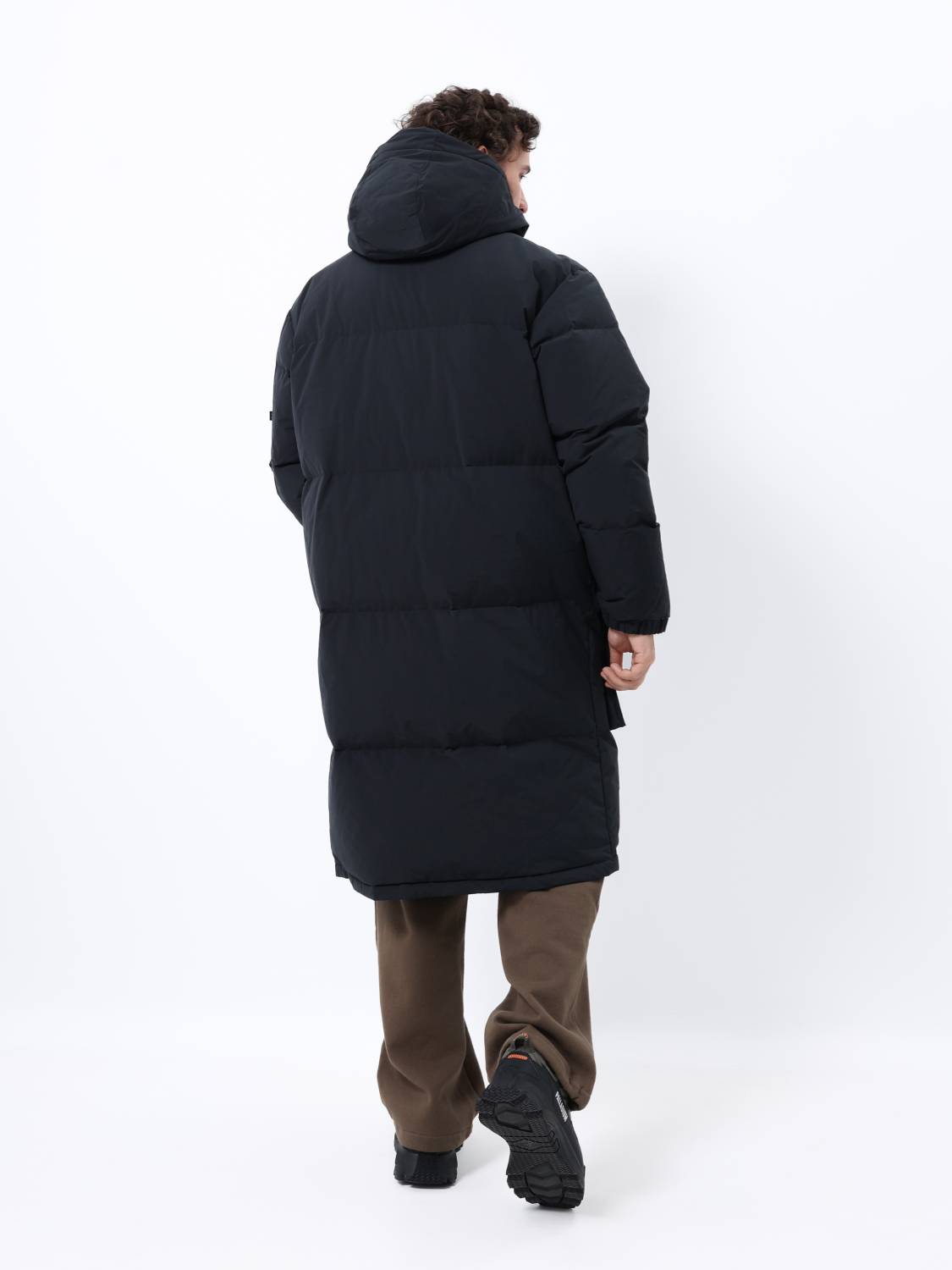 Пуховик / Парка теплая длинная мужская "Long Puffer Parka" (Black) Alpha Industries