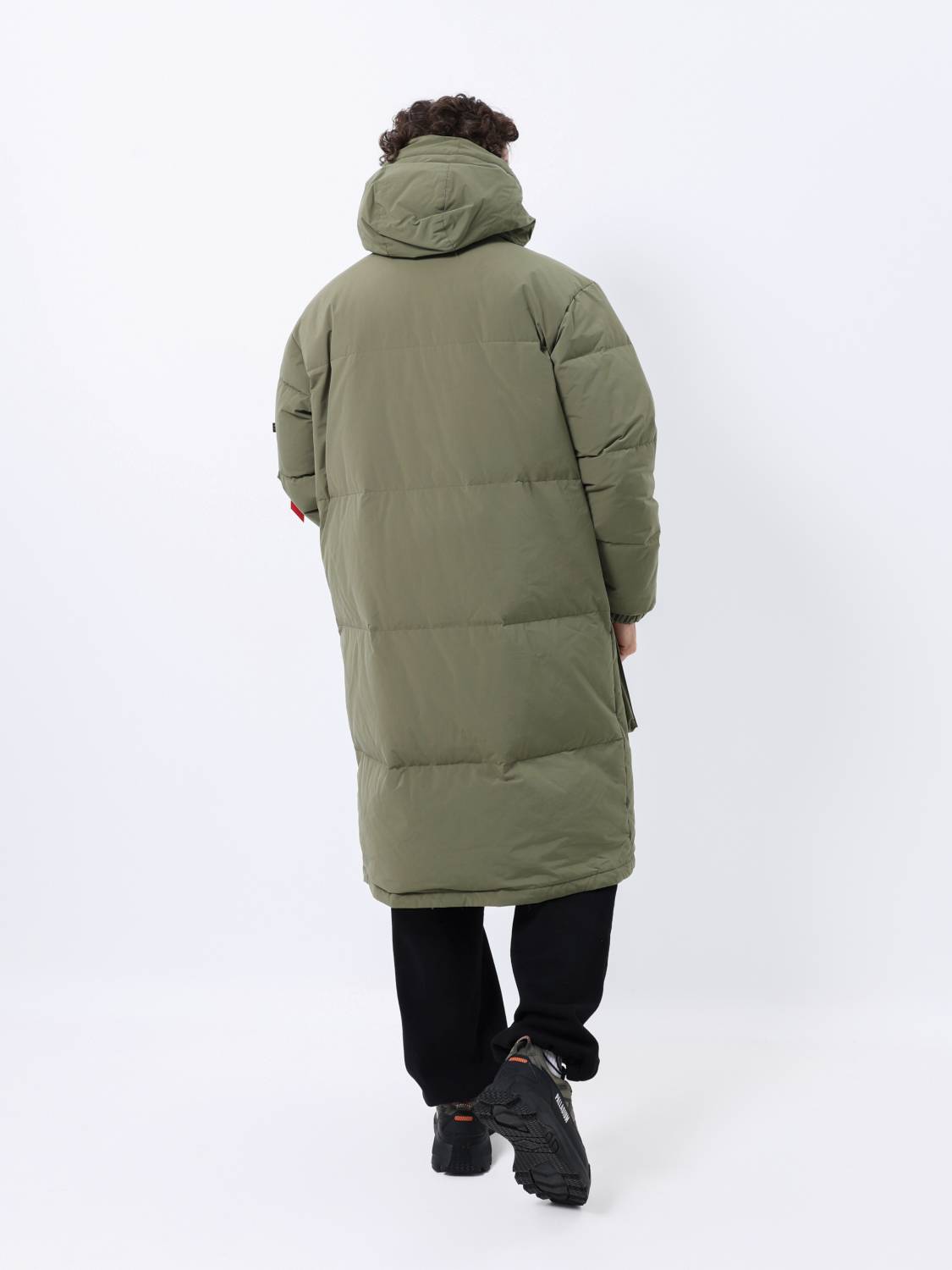 Пуховик / Парка теплая длинная мужская "Long Puffer Parka" (OG-107 Green) Alpha Industries