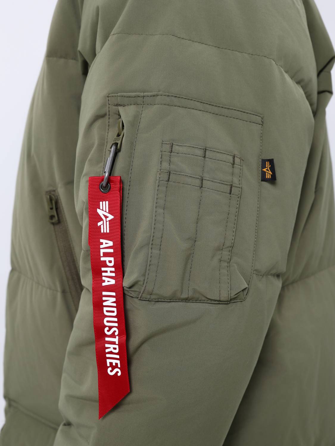 Пуховик / Парка теплая длинная мужская "Long Puffer Parka" (OG-107 Green) Alpha Industries