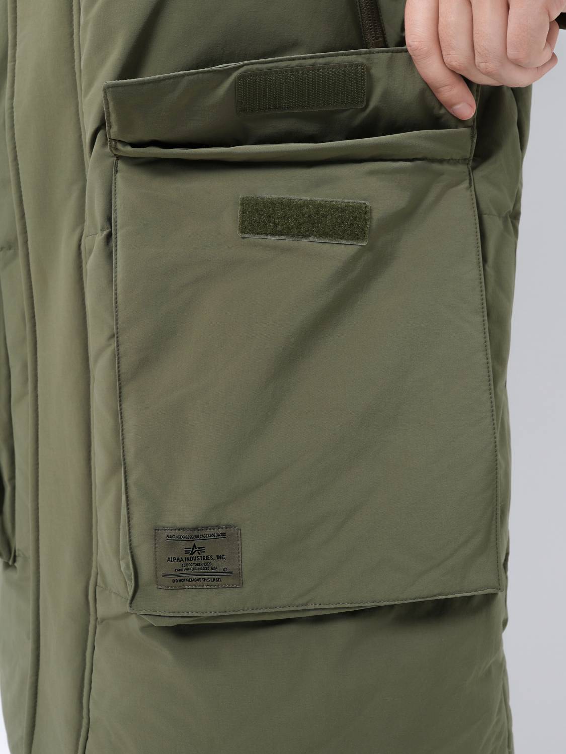 Пуховик / Парка теплая длинная мужская "Long Puffer Parka" (OG-107 Green) Alpha Industries