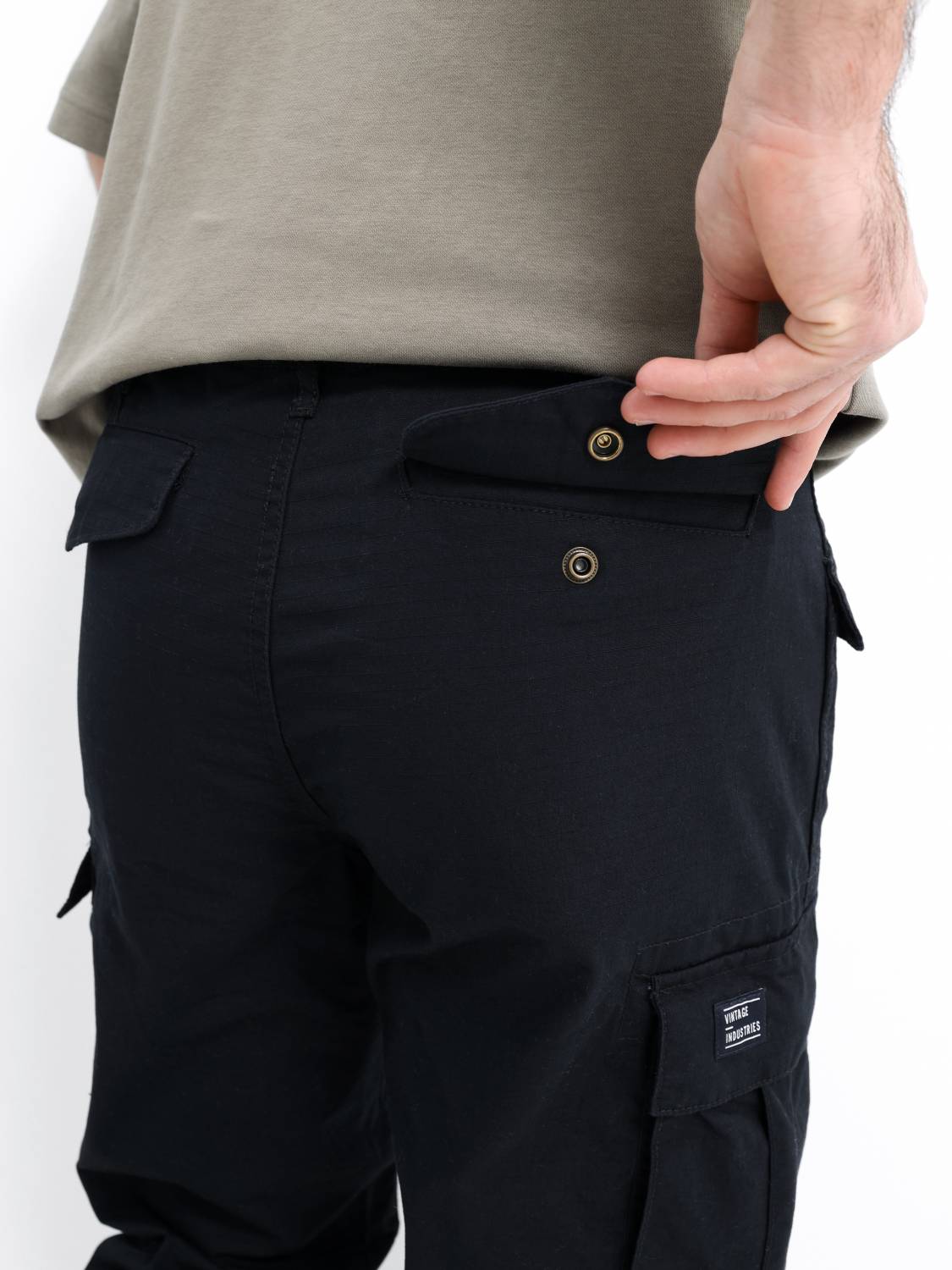 Брюки карго мужские "Miller M-65 '' (Black) Vintage Industries