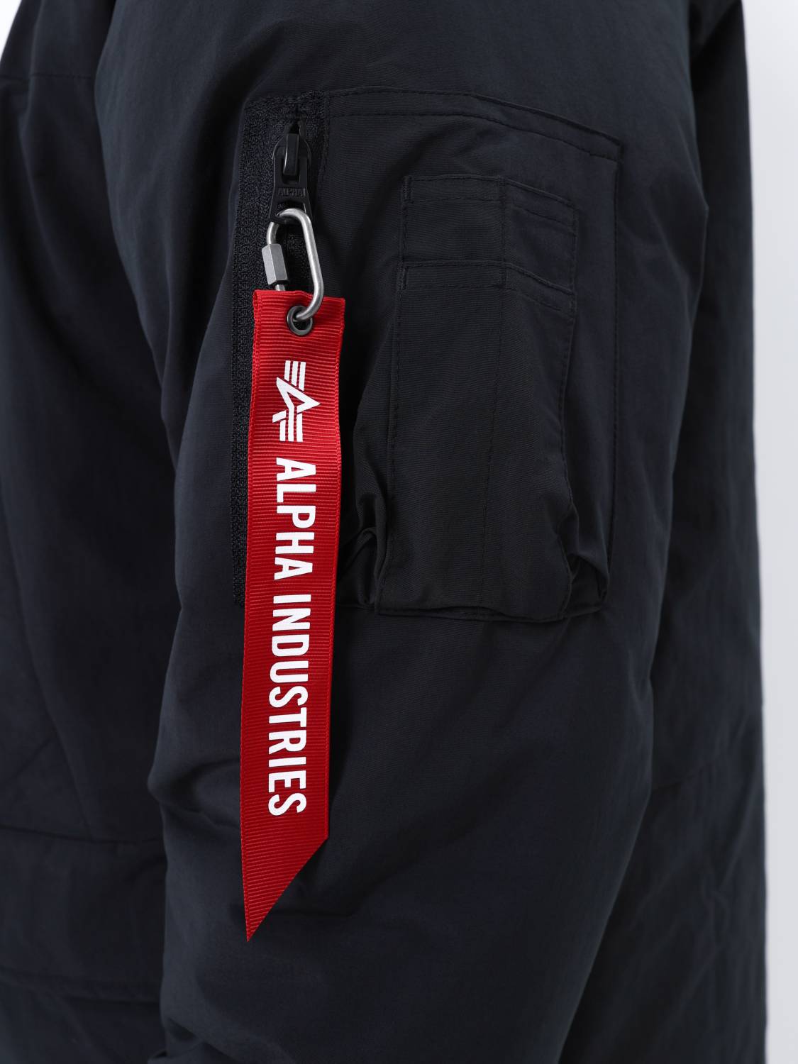 Куртка / Парка теплая пуховая длинная мужская "Seal Long Puffer" (Black) Alpha Industrie