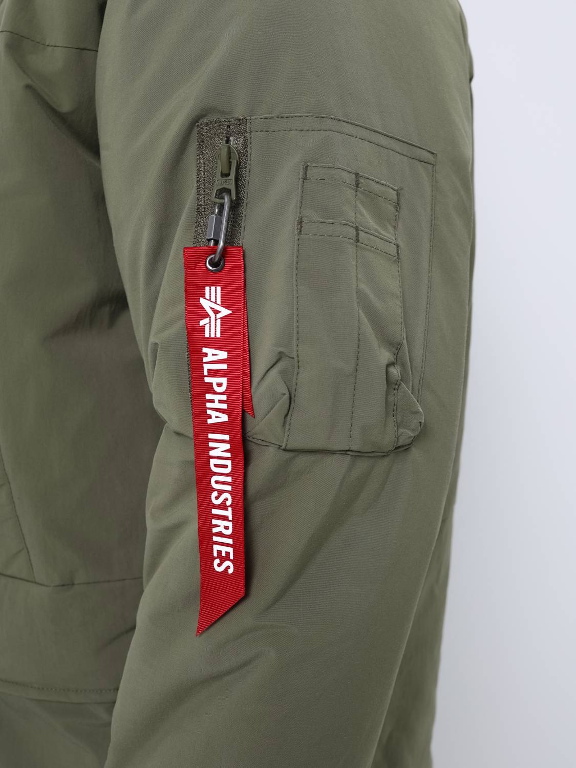 Куртка / Парка теплая пуховая длинная мужская "Seal Long Puffer" (OG-107 Green) Alpha Industrie