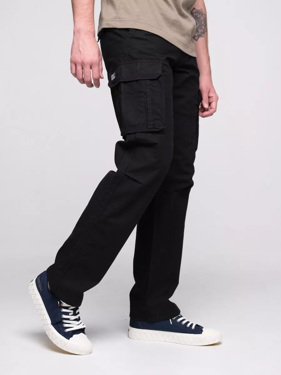 Брюки карго мужские "Reef'' (Black) Vintage Industries