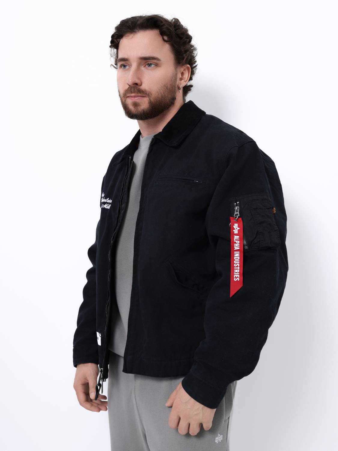 Куртка утепленная мужская "Detroit" (Black) Alpha Industries