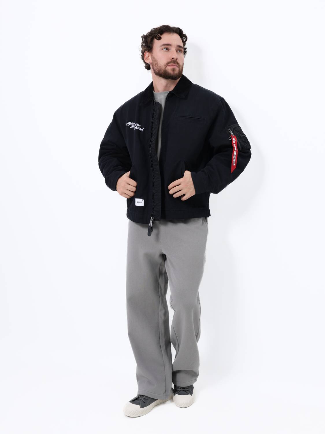 Куртка утепленная мужская "Detroit" (Black) Alpha Industries