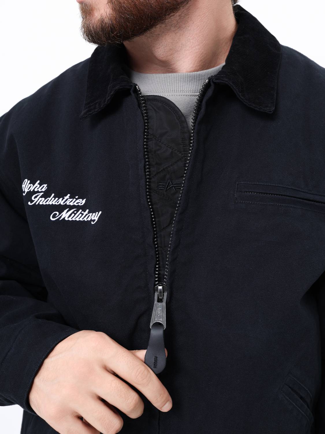 Куртка утепленная мужская "Detroit" (Black) Alpha Industries